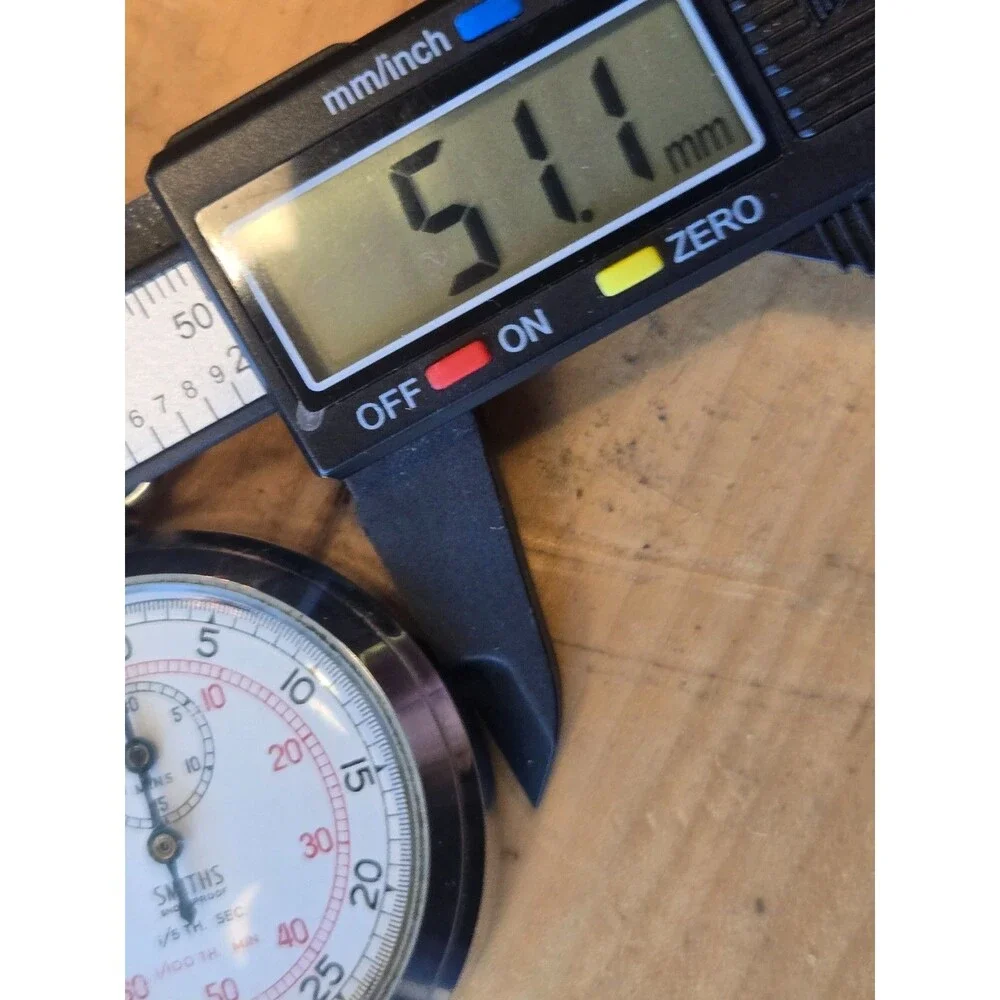 Vintage Smith's Shockproof 1/5th sec. 1/100th min. 51mm Stopwatch. Running. VGC.